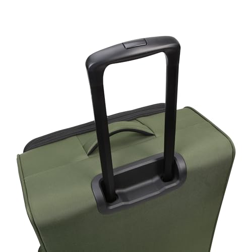 Kenneth Cole REACTION The Venturer 28-Inch Carry-On Lightweight Durable Softside 8-Wheel Spinner Cabin Size Luggage, Olive