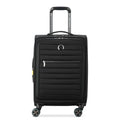 DELSEY PARIS Cruise 3.0 Softside Expandable Luggage with Spinner Wheels, Black, Carry On 20 Inch