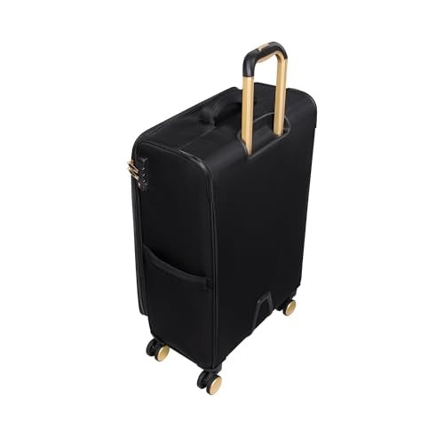 It Luggage Glimmering 22" Softside Carry-On 8 Wheel Expandable Spinner, Black