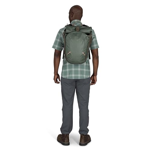 Osprey Transporter Roll Top Commuter Backpack, Pine Leaf