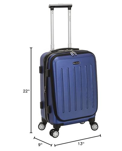 Rockland Titan Hardside 19" Laptop Carry-on Spinner Luggage, Blue