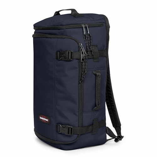 EASTPAK Carry Pack – Convertible Duffel & Backpack, 30L Cabin-Size Travel Bag, Laptop Sleeve, Water Bottle Holder, Multiple Pockets, Ultra Marine