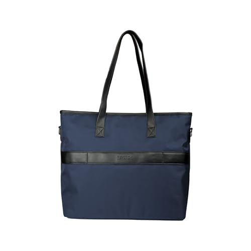 Kenneth Cole REACTION Chelsea Quilted Chevron 15" Laptop & Tablet Business Tote with Removable Shoulder Strap, Navy