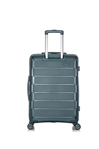 Rockland Vienna Hardside Luggage with Spinner Wheels, Green, 3-Piece Set (20/24/28)