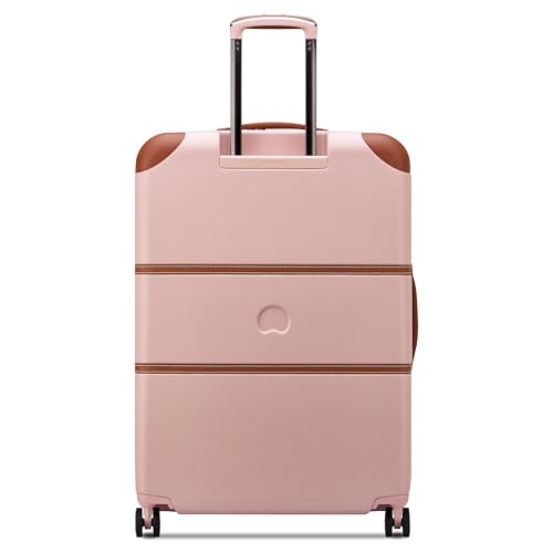 DELSEY PARIS Chatelet Air 2.0 - Hardside Checked Luggage 28 Inch Large - TSA Lock - 360° Spinner Wheels- Polycarbonate Travel Suitcase, Blush Pink