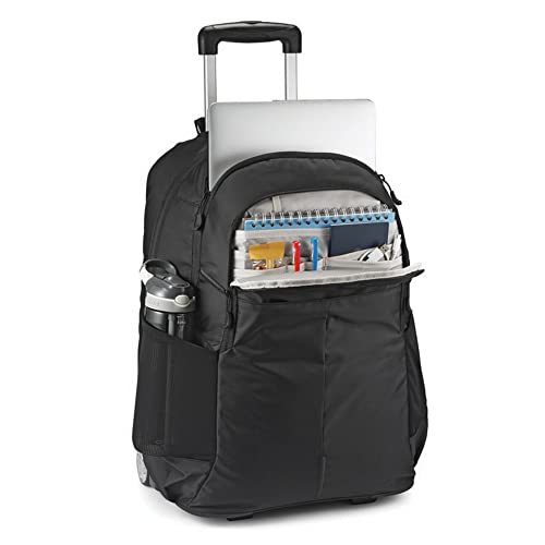 High Sierra Powerglide Pro Wheeled Backpack, Rolling Laptop Bag for Travel, Fits most 15.6” Laptops, 40L, Black