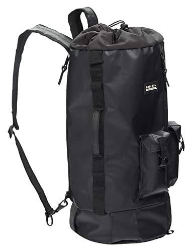 Harley-Davidson Water-Resistant Drawstring Hybrid Duffel Bag/Backpack - Black
