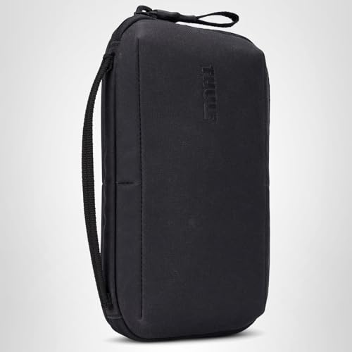 Thule Aion Travel Organizer - 2-in-1 pouch includes travel wallet and electronics bag - RFID blocking zipper pouch - Internal pockets to stay organized - 100% recycled waxed PFC-free fabric