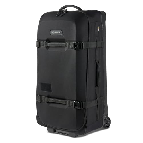 Pelican Aegis Luggage - Check in Duffel Bag with Wheels - 32 Inch Suitcase with Wheels (Black)