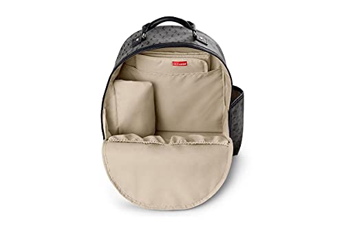 Skip Hop Greenwich Easy Access Diaper Bag Backpack with Changing Pad and Stroller Straps, Deco Saffiano