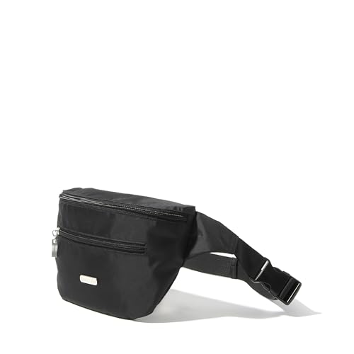 Baggallini Essential Belt Bag - 19x6" Crossbody Fanny Pack Waist Pack w/RFID & Adjustable Strap