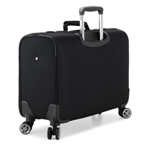 Traveler's Choice Carry-On Softside 8-Wheeled Spinner Garment Bag Luggage, Black, 21-Inch