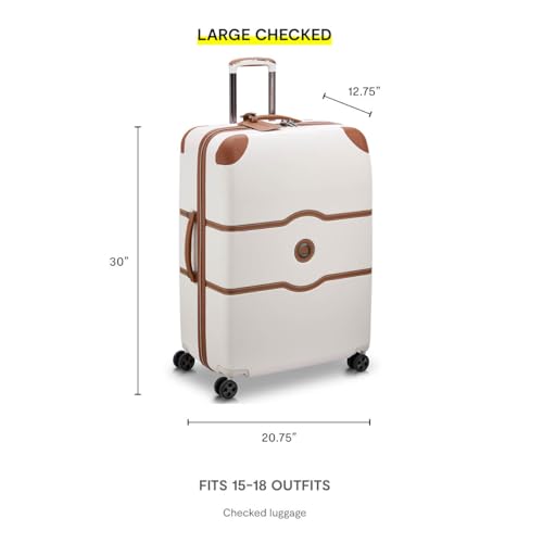 DELSEY PARIS Chatelet Air 2.0 Hardside Luggage with Spinner Wheels, Angora, 2 Piece Set (19/28)