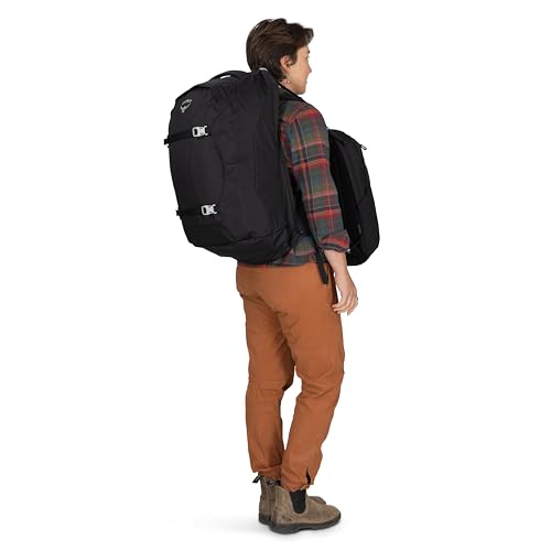 Osprey Fairview 55L Women's Travel Backpack - Carry On Bag with Personal Item Sized Detachable Daypack, Cascade Blue-Torrent Blue
