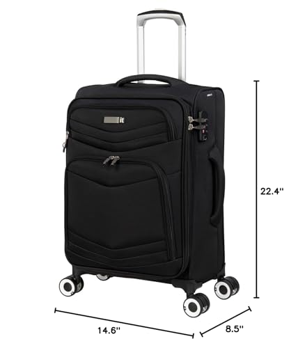 Intrepid 22" Softside Carry-on 8 Wheel Expandable Spinner with TSA Lock