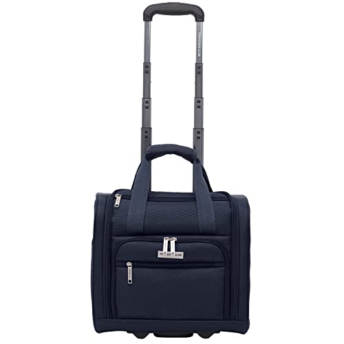 Travelers Club 14 Piece Riddock Luggage and Travel Accessories Set, Navy Blue