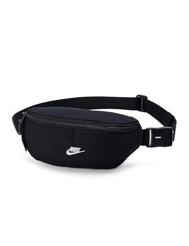 Nike Heritage Waistpack 2.0 (Small), Black/Black/White, MISC