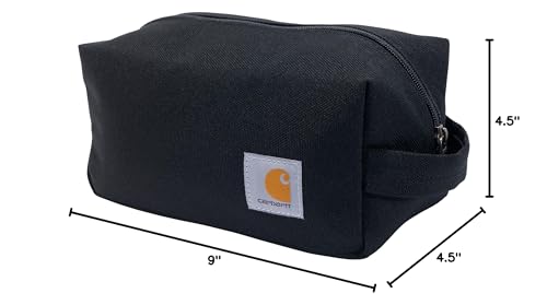 Carhartt Travel Kit, Durable Toiletry Organizer Bag, Black
