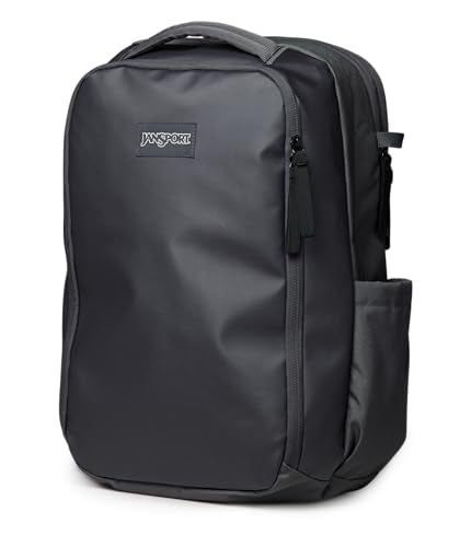JanSport Good Latitude Travel Pack 30L – Water-Resistant Carry On Backpack – 16 Inch Padded Laptop Sleeve & Luggage Strap Weekender Bag, Smokey Grit