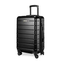 Ricardo Beverly Hills Cambria Hardside Luggage | Stylish Suitcase with Wheels for Effortless Travel, Expandable and Secure TSA-Locked Packing, 20-inch Carry-On, 22x14x9 (Black Pearl, Carry-On 20-Inch)