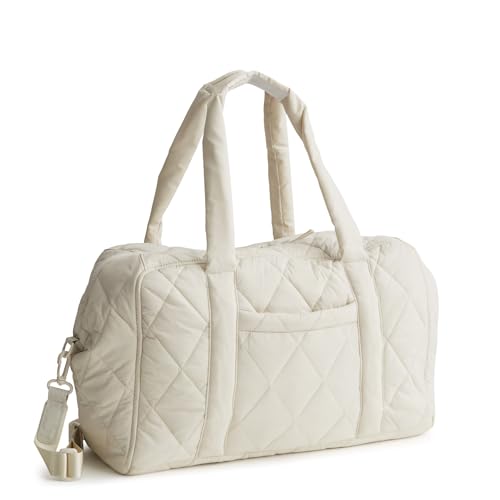 Vera Bradley Women's Featherweight Miramar Weekender, Pumice Stone, One Size