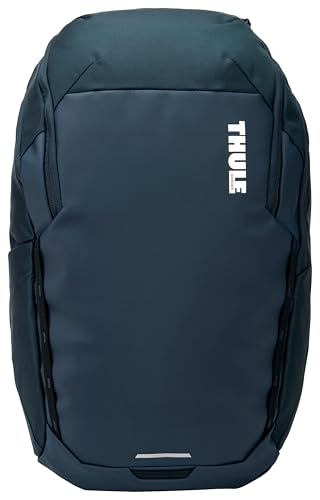 Thule Chasm 26L Backpack,Durable Water-Resistant Recycled Materials,Mesh Pockets Organization, Side Zipper Easy Access