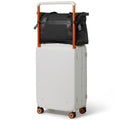 mixi 20 Inch Wide Handle Carry On Luggage with Front Laptop Pocket and 17 Inch Travel Tote Bag as a set