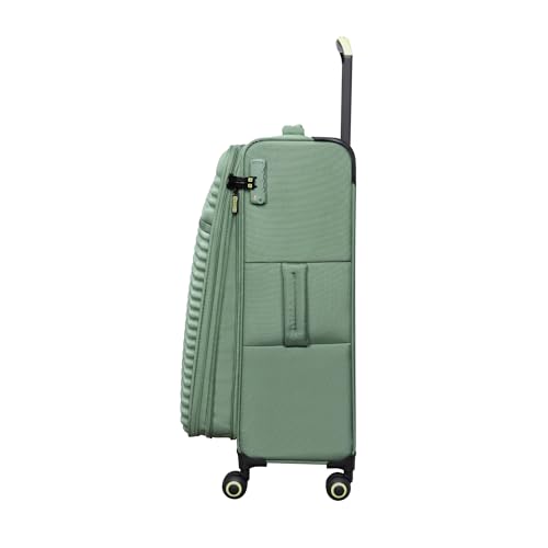 It Luggage Circulator 28" Softside Checked 8 Wheel Expandable Spinner, Hedge Green