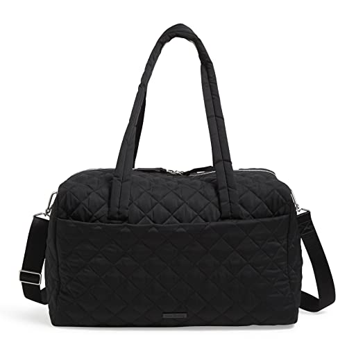 Vera Bradley Women's Performance Twill Medium Travel Duffle Bag, True Black, One Size