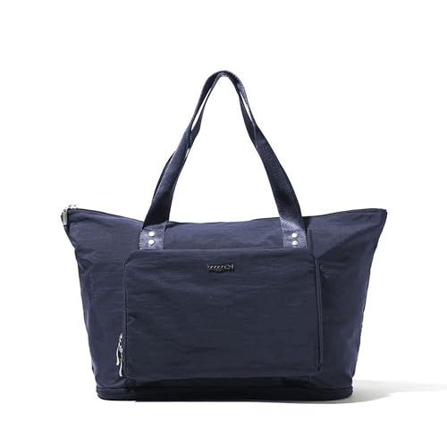 Baggallini Women's Carryall Expandable Packable Tote, French Navy