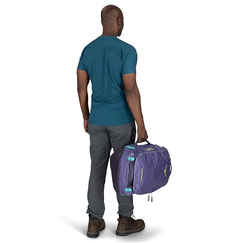 Osprey Transporter 40L Lightweight Travel Duffel Bag - Water Resistant Carry On Gear Bag for Men and Women, Pine Leaf