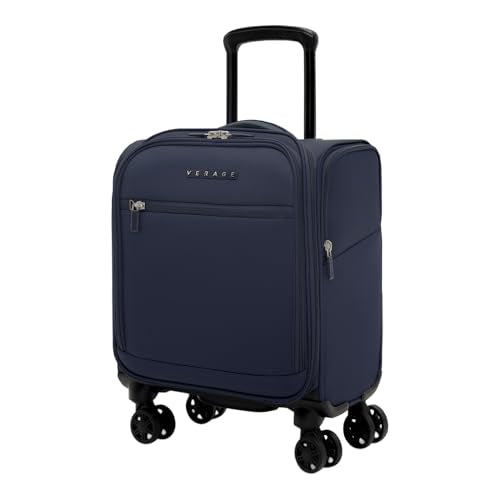 Verage Underseat Carry On Luggage with Wheels & USB Port,14 inch Wheeled Spinner Carry-on Luggages Bags for Airlines, Lightweight Overnight Suitcase for Men Women (14-Inch Compact Underseat Pro)
