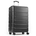 HealSmart Hardside Carry-On Luggage, Expandable Portable Hardshell Luggage with Spinner Wheels, Lightweight Suitcase TSA Lock, 20 Inch, Black