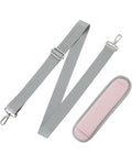 LUGGEX 56 Inch Shoulder Strap, Duffle Bag Strap, Universal Adjustable Replacement Bag Strap, Shoulder Bag Strap with Padded Metal Hooks for Crossbody Laptop Messenger Bag (SS01-Core, Pink)