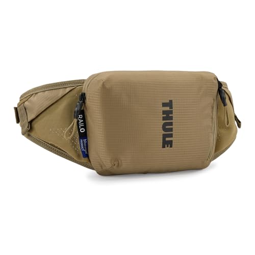 Thule Rail Hip Pack 0L - Soft Zippered Phone Pocket - External Elastic Pockets - Interior Pockets for Keys, Tools and Small Items - Reflective Details and taillight Loop