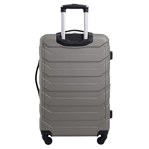 Wrangler 4 Piece Miami Luggage and Packing Cubes Set, Desert Taupe