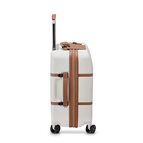 DELSEY PARIS Chatelet Air 2.0 - Hardside Carry-On Luggage 19 Inch - 360° Spinner Wheels - TSA Lock - USB Port - 10-Year Warranty - Lightweight Polycarbonate Travel Suitcase, Angora