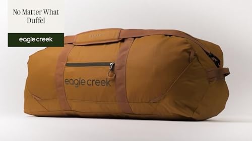 Eagle Creek No Matter What Duffel Bag - Eco Friendly Duffel for Sustainable Travel - Adjustable Shoulder Strap - Multiple Carry Options - Easy to Store - Smoke - 110L