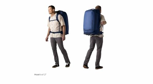 Eagle Creek Expanse 2-Wheel 29" Convertible Luggage Durable Luggage with Backpack Straps Water-Resistant, Expandable, Lockable Zippers Travel Gear Hauler - Pilot Blue