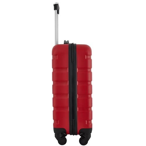 Wrangler 22" Hardside Spinner Carry-On Luggage, Salsa Red