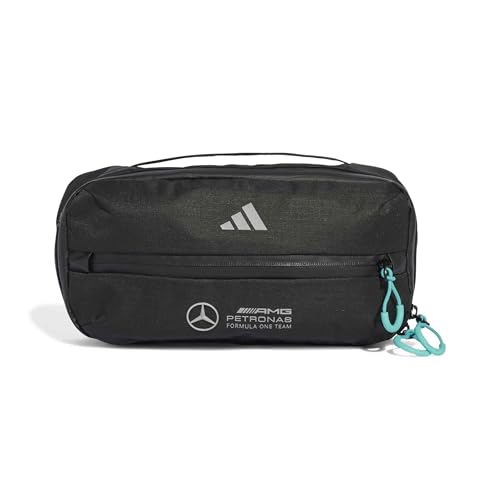 adidas Unisex Mercedes AMG Petronas Formula One Team Intelligent Packing System Slingback, Black/Reflective Silver/Semi Mint Rush, One Size
