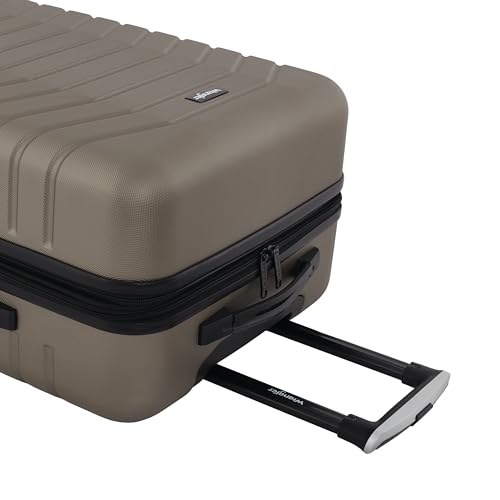 Wrangler Tahoe 3 Piece Spinner Luggage Set, Desert Taupe