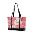 Peach Water Lily Flower Bloom professional women's briefcase with zipper work purses for university with university bolsas para computadoras de mujer