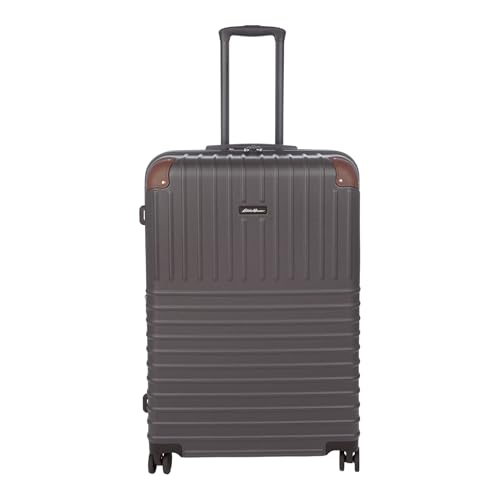 Eddie Bauer Strata Luggage | Hardside | Spinner Wheels | Expandable | Lightweight | Travel Essentials, Cinder, 30" (Check-In)
