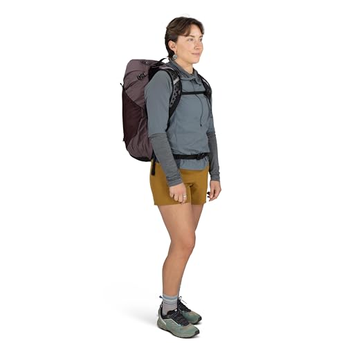 Osprey Hikelite LT 30L Hiking Backpack - Lightweight Travel Daypack with Rain Cover for Men and Women, Black