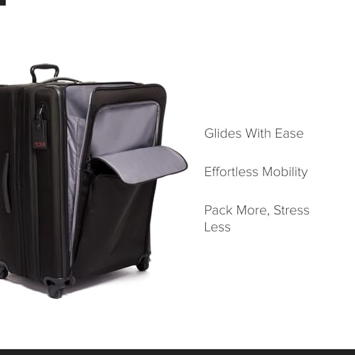 TUMI - Alpha Extended Trip Expandable 4-Wheeled Packing Case - Hybrid Softside and Hardside Checked Bag - Black