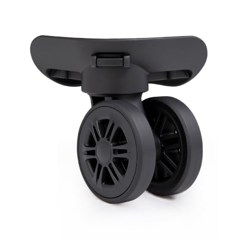 Eeeza Luggage Replacement Wheels, 4-Pack of 360° Smooth Rolling Spinner Wheels,Durable & Easy Install, Exact Fit Replacement for Eeeza Brand Suitcases and Travel Luggage