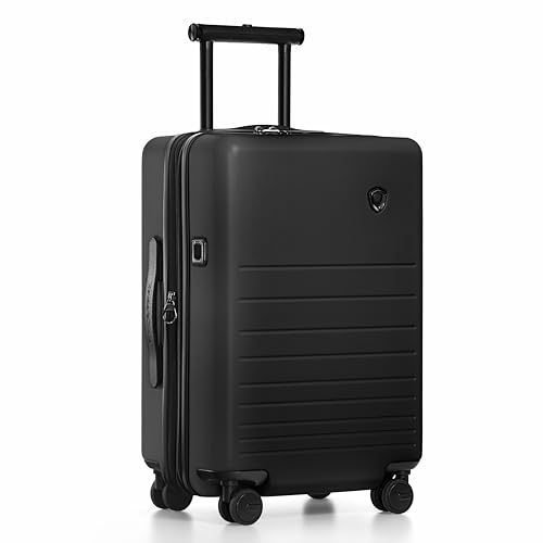 Traveler's Choice Markham Hardside Expandable Luggage with Double Spinner Wheels, Carry-On 21-Inch Suitcase, TSA Lock, 21-Inch, Black