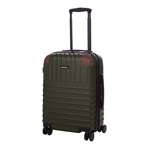 Eddie Bauer Strata Luggage | Hardside | Spinner Wheels | Expandable | Lightweight | Travel Essentials, Dark Forest, 22" (Carry-On)