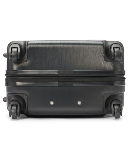 Calvin Klein Women's Hard Side Upright Luggage Spinner Light Weight Suitcase, Black, Medium